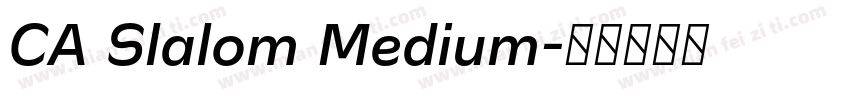 CA Slalom Medium字体转换